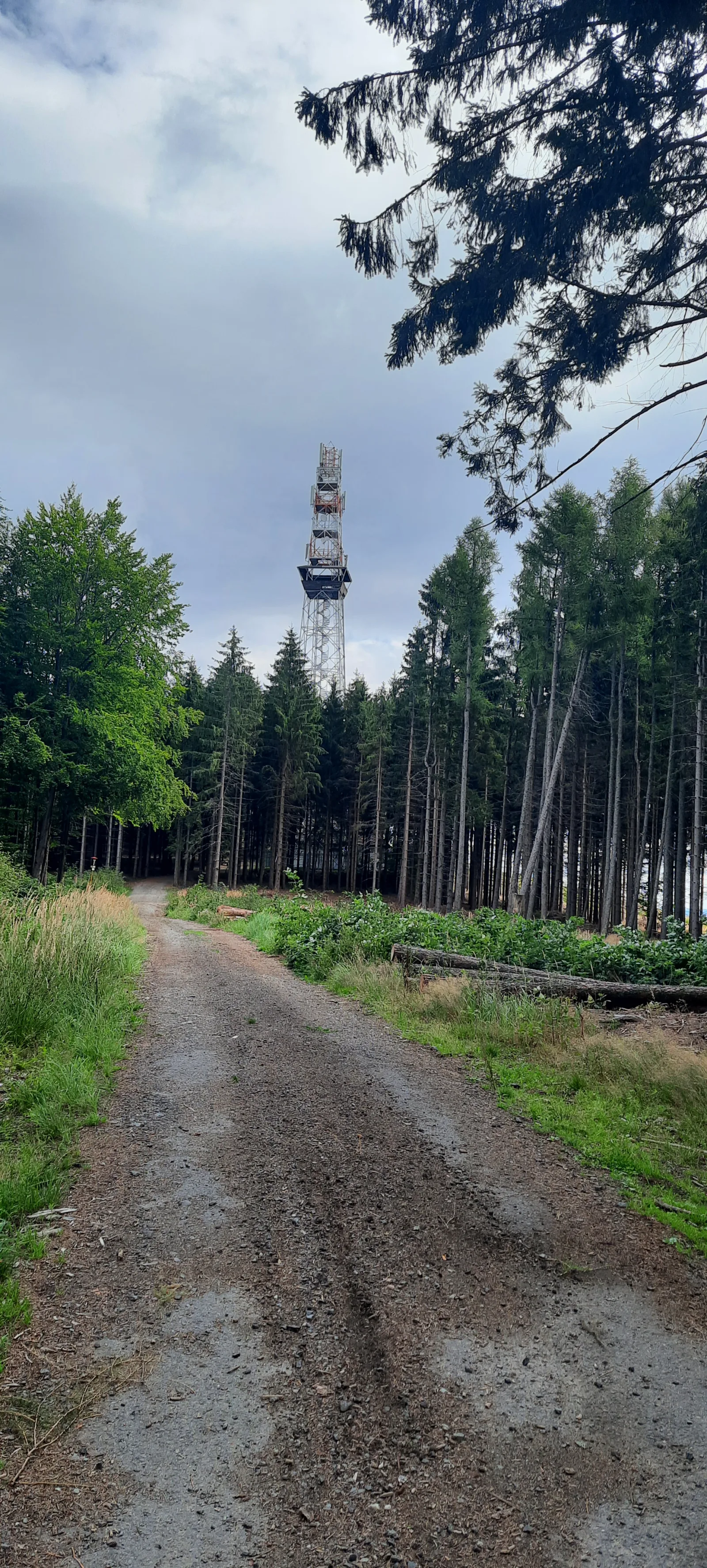 Z rozhledny na přehradu
